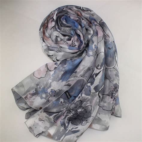 grey designer scarves